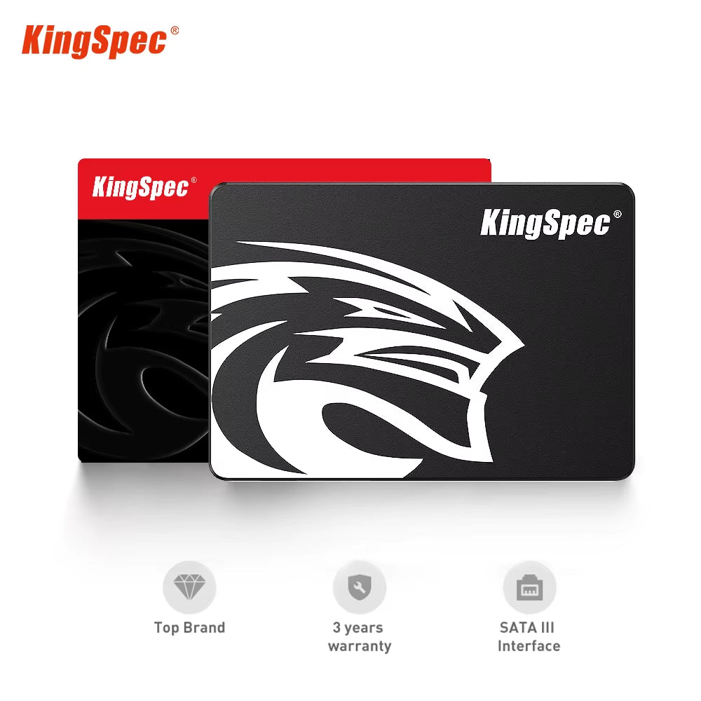Upgrade Your Laptop with High-Speed KingSpec 2.5" SATA III SSD - Available in 120GB, 240GB, 512GB, and 1TB!
