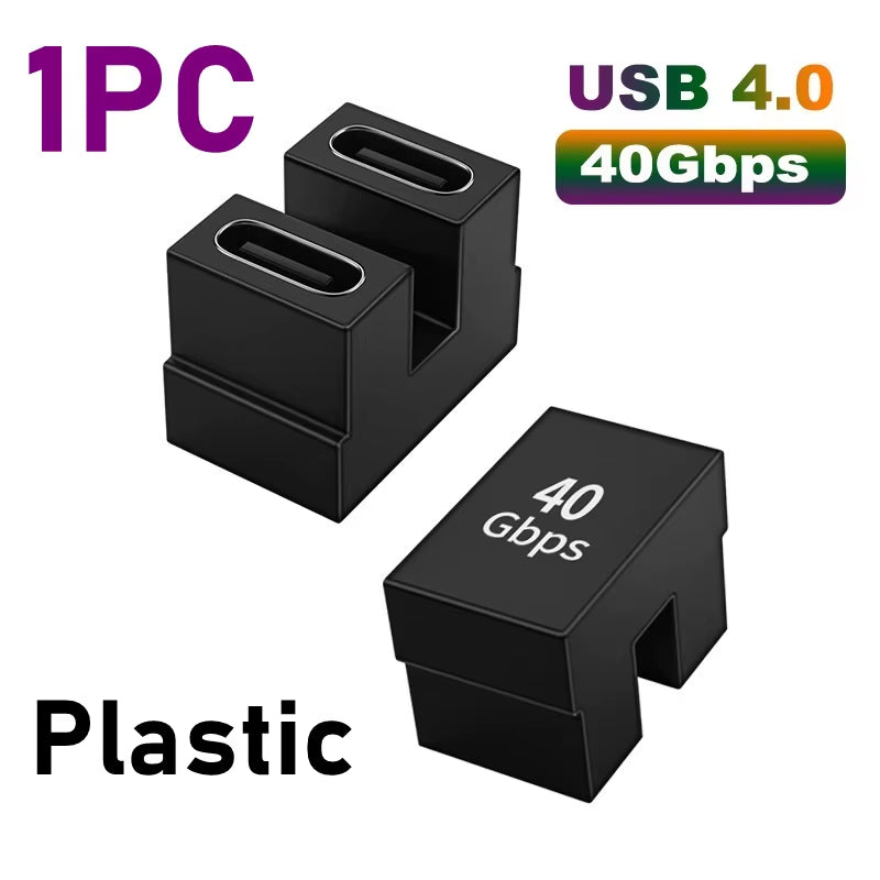 Experience Unmatched Speed and Power with the USB 4.0 PD 100W 8K 60Hz Charger Connector for MacBook - High-Speed USB C OTG Adapter with U-Shape Design