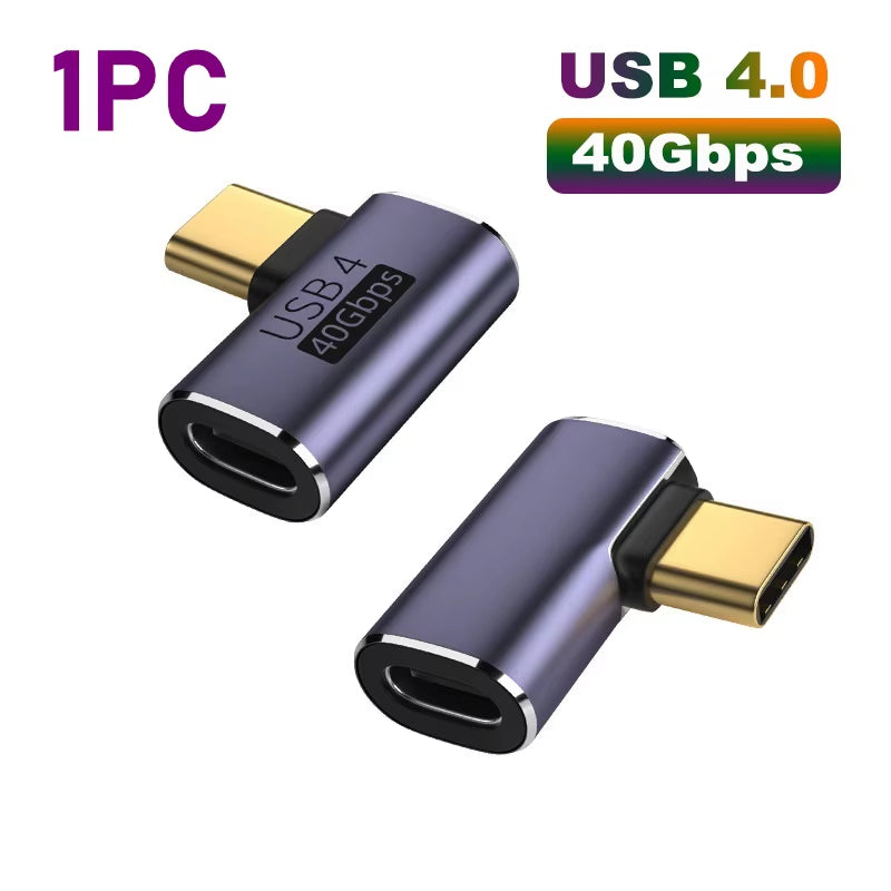 Experience Unmatched Speed and Power with the USB 4.0 PD 100W 8K 60Hz Charger Connector for MacBook - High-Speed USB C OTG Adapter with U-Shape Design