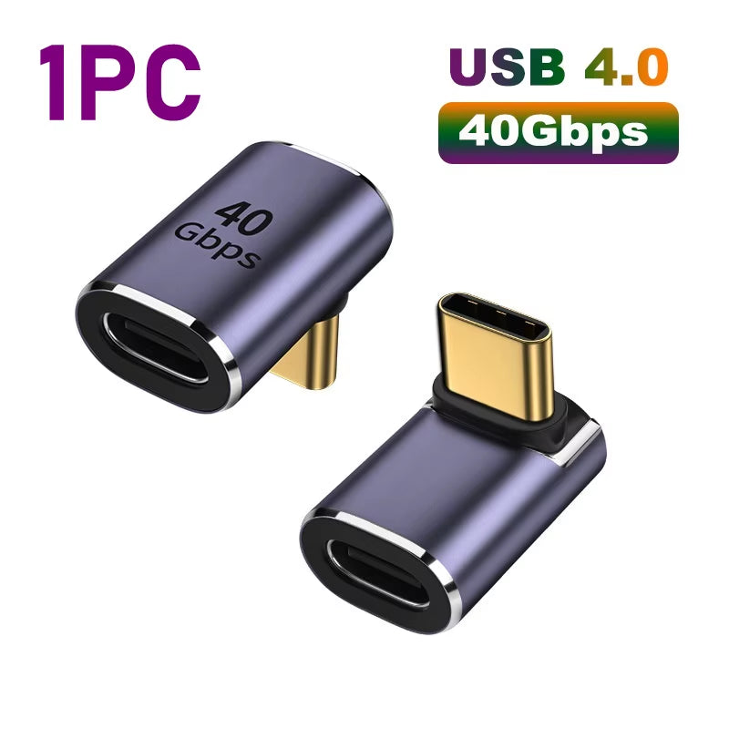 Experience Unmatched Speed and Power with the USB 4.0 PD 100W 8K 60Hz Charger Connector for MacBook - High-Speed USB C OTG Adapter with U-Shape Design