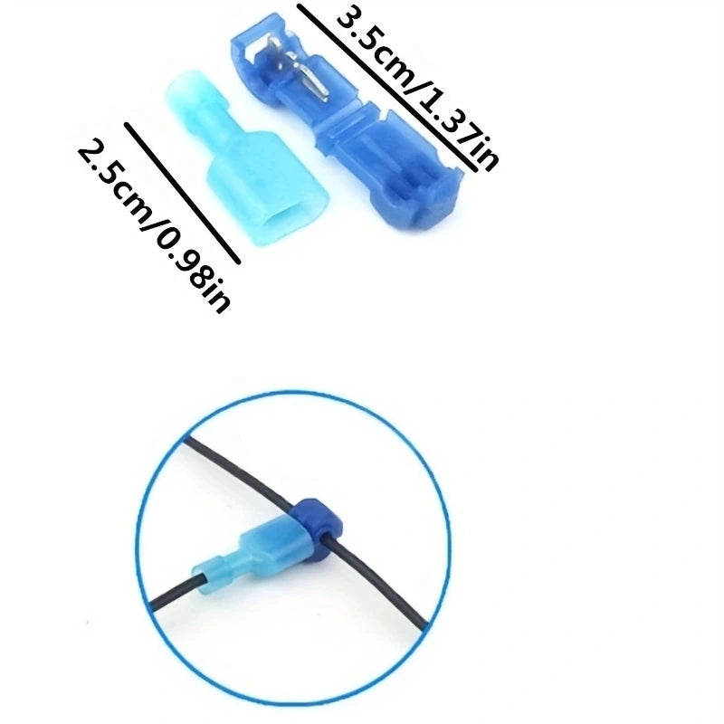 Effortless Wiring Solutions: 20 Pairs of Quick Snap Splice Lock Wire Terminals for Secure Electrical Connections