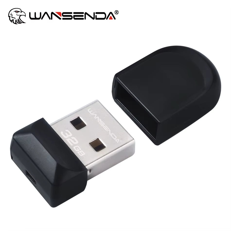 WANSENDA Super Mini USB Flash Drive - Waterproof, Portable Memory Stick with Real Capacity Options: 4GB to 64GB