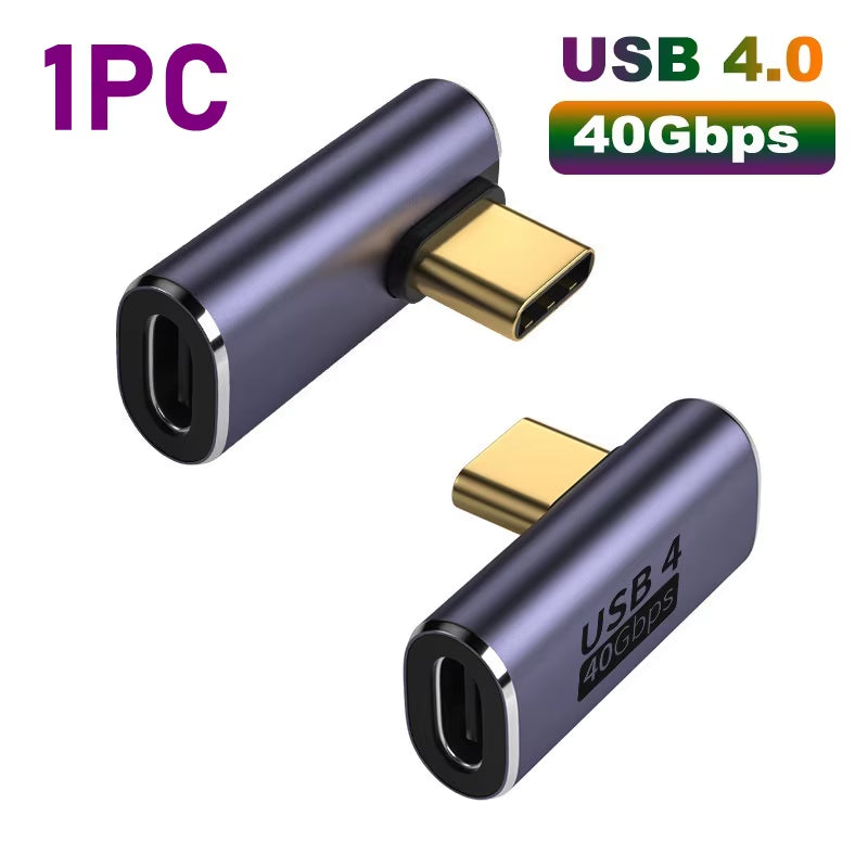 Experience Unmatched Speed and Power with the USB 4.0 PD 100W 8K 60Hz Charger Connector for MacBook - High-Speed USB C OTG Adapter with U-Shape Design